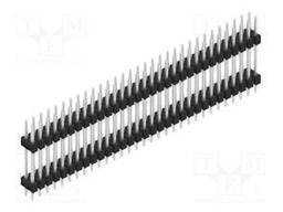 Connector: pin strips; pin header; male; PIN: 62; 2.54mm; THT; 2x31