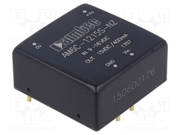 Converter: DC/DC; 6W; Uin: 9÷18V; 15VDC; Iout: 400mA; 1"x1"; 14g