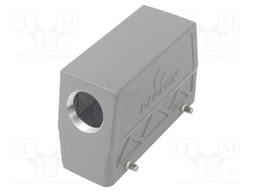 Enclosure: for HDC connectors; size D24B; for cable; angled; PG21