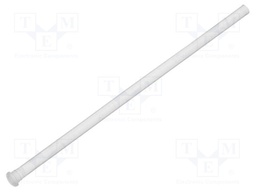 Fibre for LED; round; Ø2mm; Front: flat; straight