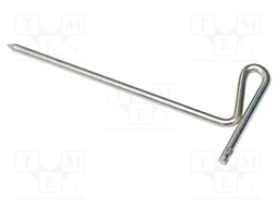 A earth spike; Socket size: 8mm; Plating: chromium plated; steel