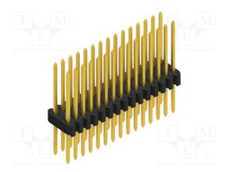 Connector: pin strips; pin header; male; PIN: 30; 1.27mm; THT; 2x15