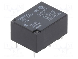 Relay: electromagnetic; SPST-NO; Ucoil: 12VDC; 10A/250VAC