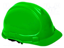 Protective helmet; green; HDPE; -20÷50°C; Size: 53-59