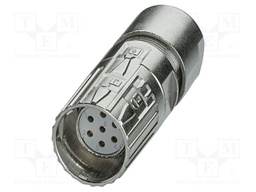 Connector: M23; plug; PIN: 7; soldering; straight; M23 PRO; 20A; 300V