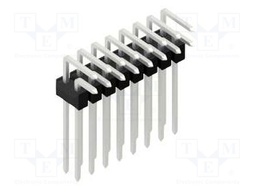 Connector: pin strips; pin header; male; PIN: 16; 2.54mm; THT; 2x8