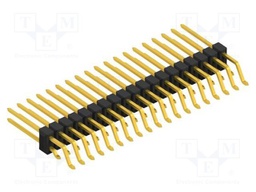 Connector: pin strips; pin header; male; PIN: 38; 2.54mm; SMT; 2x19