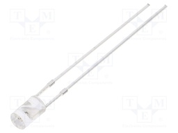 LED; 3mm; orange; 750÷1120mcd; 140°; Front: flat; Pitch: 2.54mm; 78mW
