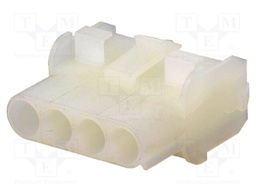 Plug/socket; wire-wire; male/female; Universal MATE-N-LOK; PIN: 4