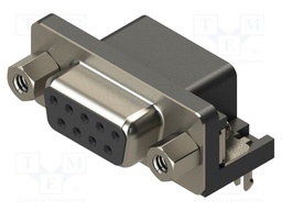 Connector: D-Sub; PIN: 9; socket; female; straight; THT; MHDR
