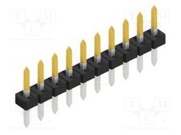 Connector: pin strips; pin header; male; PIN: 10; 2mm; THT; 1x10
