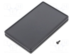 Enclosure: multipurpose; X: 54mm; Y: 85mm; Z: 10mm; ABS; black