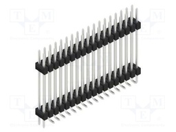 Connector: pin strips; pin header; male; PIN: 36; 2.54mm; SMT; 2x18