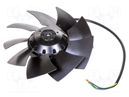 Fan: AC; axial; 230VAC; Ø197x64mm; 890m3/h; 65dBA; ball; 2600rpm