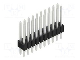Connector: pin strips; pin header; male; PIN: 20; 1.27mm; THT; 2x10