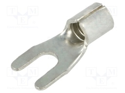 Fork terminal; M3,5; 4÷6mm2; crimped; for cable; non-insulated