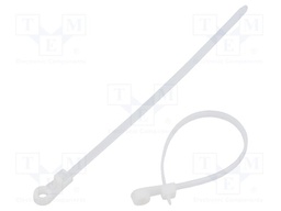 Cable tie; with fixing lugs; L: 150mm; W: 3.6mm; polyamide; 176N