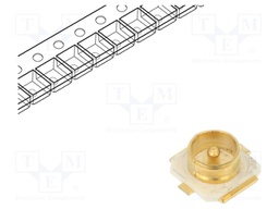 Connector: coaxial; socket; 50Ω; SMT; male