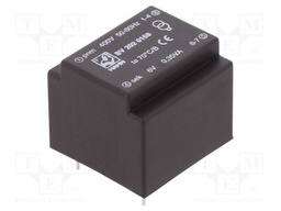 Transformer: encapsulated; 0.35VA; 400VAC; 6V; 58mA; Mounting: PCB