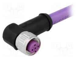 Plug; M12; PIN: 4; female; B code-Profibus; 0.5m; Insulation: PVC