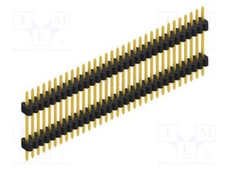 Connector: pin strips; pin header; male; PIN: 32; 1.27mm; THT; 1x32