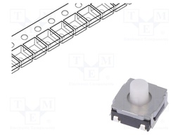 Microswitch TACT; SPST; Pos: 2; 0.05A/12VDC; SMT; 2N; 6.2x6.2x2.5mm