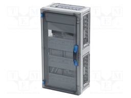 Enclosure: for modular components; IP66; light grey; IK08