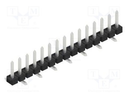 Connector: pin strips; pin header; male; PIN: 15; 2.54mm; SMT; 1x15