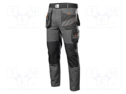 Dungarees; Size: XXXL; grey; slim; 260g/m2