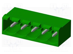 Connector: pluggable terminal block; socket; male; angled 90°