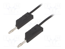 Test lead; 60VDC; 16A; 4mm banana plug-4mm banana plug; Len: 2m