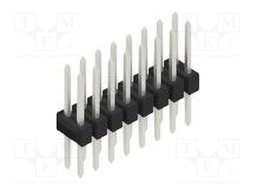 Connector: pin strips; pin header; male; PIN: 16; 2.54mm; THT; 2x8