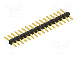 Connector: pin strips; pin header; male; PIN: 17; 2.54mm; SMT; 1x17