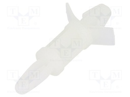 PCB distance; polyamide; L: 12.7mm; snap fastener; Colour: natural