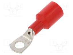 Tip: ring tube; M8; Ø: 8.5mm; 16mm2; crimped; for cable; insulated