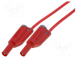 Test lead; 2m; red; 36A; Cond.cross sec: 2.5mm2
