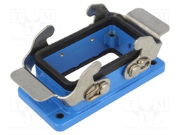 Enclosure: for Han connectors; Han Ex; size 10B; zinc alloy