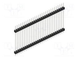 Connector: pin strips; pin header; male; PIN: 28; 2.54mm; THT; 1x28