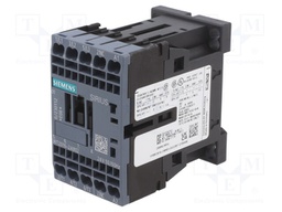 Contactor: 3-pole; NO x3; Auxiliary contacts: NC; 24VAC; 9A; 3RT20