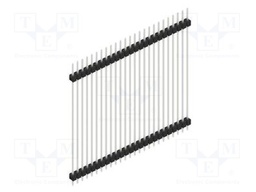 Connector: pin strips; pin header; male; PIN: 25; 2.54mm; THT; 1x25