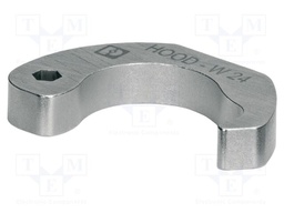 Socket; hexagonal 4mm; nickel plated steel