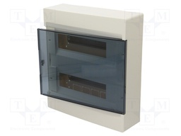 Enclosure: for modular components; IP40; No.of mod: 24