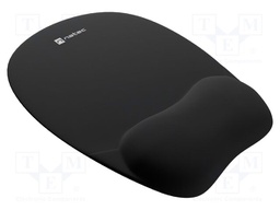 Mouse pad; black; Features: gel; 235x195x22mm