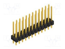 Connector: pin strips; pin header; male; PIN: 24; 2.54mm; THT; 2x12