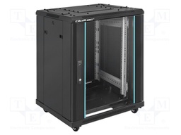 Enclosure: 19" standard; Standard: 19"; 15U; black; Y: 600mm