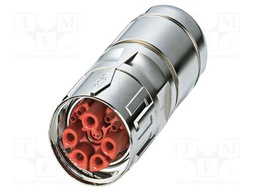 Connector: M40; plug; PIN: 13; crimped; straight; Gasket: FKM
