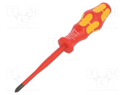Screwdriver; insulated,slim; PlusMinus cross PH-type; SL/PH2