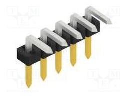 Connector: pin strips; pin header; male; PIN: 5; 2mm; THT; 1x5; 100V