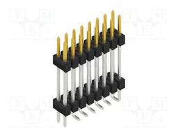 Connector: pin strips; pin header; male; PIN: 16; 2.54mm; SMT; 2x8