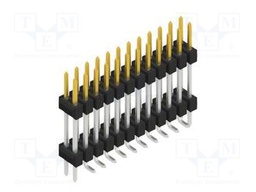 Connector: pin strips; pin header; male; PIN: 24; 2.54mm; SMT; 2x12